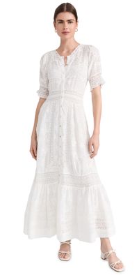 LoveShackFancy Minka Dress True White 8