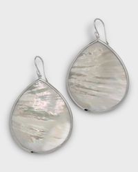 Large Teardrop Earrings in Sterling Silver