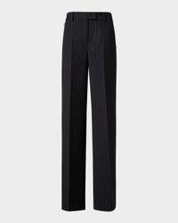 Fior High-Rise Pinstripe Wide-Leg Pants