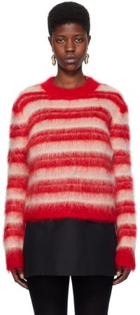 Marni Pull rose à rayures