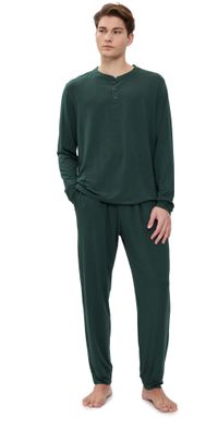 Eberjey Henry Long Pj Set Pine M