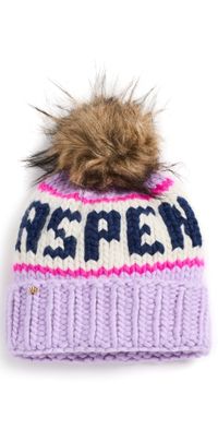 Lele Sadoughi The Aspen Beanie Lavender Multi One Size