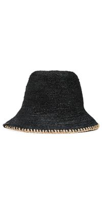 rag & bone Jade Whipstitch Rollable Hat Nat M/L