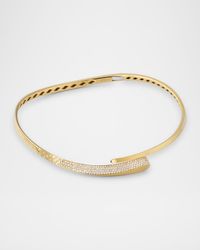 18K Yellow Gold Crivelli Diamond Choker Necklace