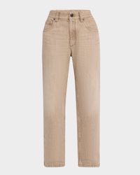 Straight-Leg Boyfriend Jeans