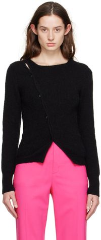JACQUEMUS Black Le Papier 'La Maille Pau' Cardigan