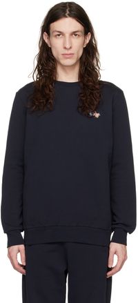 Paul Smith Navy Paint Splatter Sweatshirt