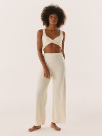Noo - Pantalon easy off white - Taille 42 - Beige