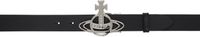 Vivienne Westwood Black Line Orb Buckle Belt