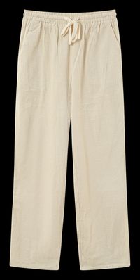 Grace Et Mila - Pantalon droit en velours côtelé - Taille L - Blanc