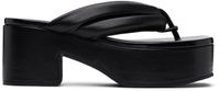 Dries Van Noten Black Platform Sandals