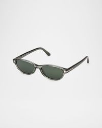 Tara 57mm Oval Acetate Sunglasses