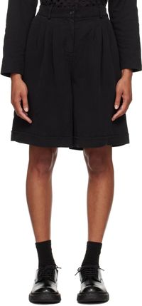YMC Black Long Walking Shorts