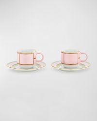 Diva Coffee Set for Two, Rosa
