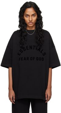 Fear of God ESSENTIALS T-shirt noir à col ras du cou