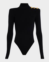 Jennis Mock-Neck Bodysuit
