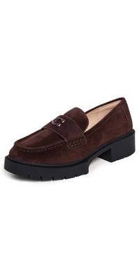 Coach Leah Suede Loafers Maple 5.5