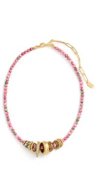 Elizabeth Cole Ines Necklace Light Pink One Size