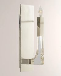 Acrylic and Nickel 1-Light Wall Sconce