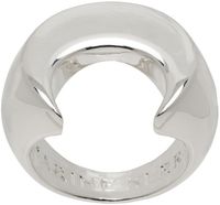 Marine Serre Silver Regenerated Brass Moon Ring