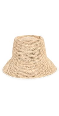 Janessa Leone Felix Straw Bucket Hat Natural S