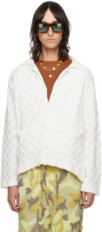 Isa Boulder Blouson blanc exclusif à SSENSE
