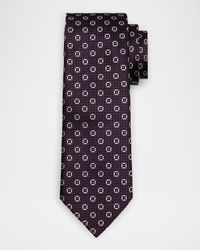 Men's Woven Medallion Silk Tie