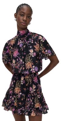 MISA Saffie Dress Dusted Clister Chif L