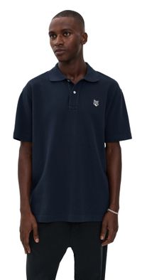 Maison Kitsuné Grey Fox Head Patch Comfort Polo Classic Navy M