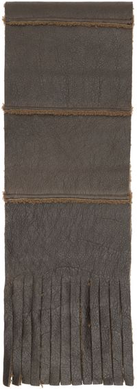 OUR LEGACY Brown Shearling Scarf