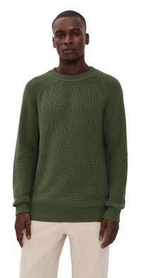 Far Afield Herbert Raglan Sweater Green L