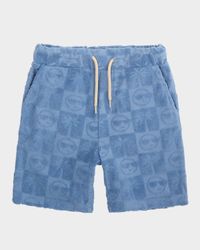 Boy's Resort Palm Tree Shorts, Size 2-10