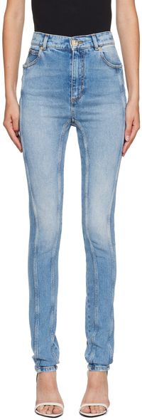 Balmain Blue Slim-Fit Jeans