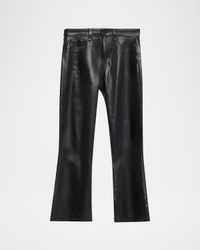 Kendra High-Rise Coated Crop Jeans