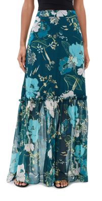 Figue Jordan Skirt Blooming Floral Peacock Blue 8