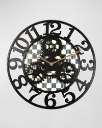 Courtly Check Small Farmhouse Wall Clock