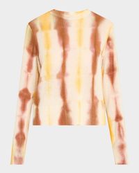 Tie-Dye Crewneck Cashmere Sweater