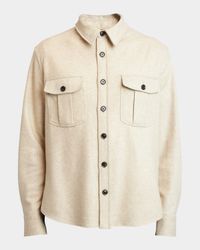Men's Cashmere Jersey Overshirt