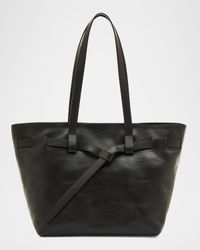 Elisa East-West Leather Tote Bag
