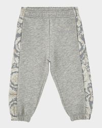 Boy's Barocco Logo-Embroidered Sweatpants, Size 12M-5