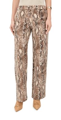 WAYF Savanna Pants Brown Snake XS
