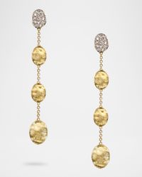 18K Gold Siviglia Diamond Drop Earrings