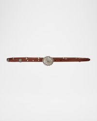 x T. Skies Vachetta Leather Belt
