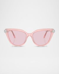 SK6039 Cat-Eye Acetate Sunglasses