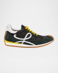 Men's Flow Runner 2.0 Nylon and Suede Low-Top Sneakers