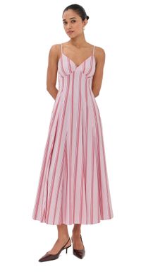 Rosie Assoulin Cami Maxi Dress Red Stripe 2