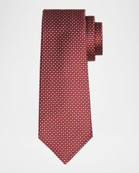 Men's Silk Woven Ovals Seven-Fold Tie