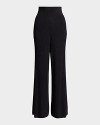 Wide-Leg Sweater Pants