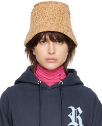 BY FAR Tan Robbie Bucket Hat