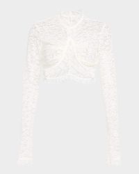 Dylan Long-Sleeve Lace Top